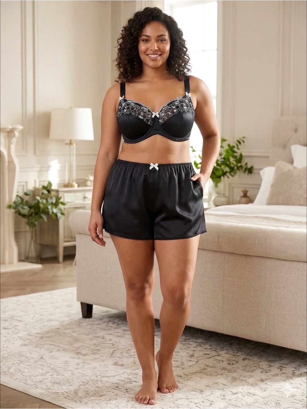 Perfectly Perfect Australia Satin Floral Lace Embroidered Full Coverage Bra 40F
